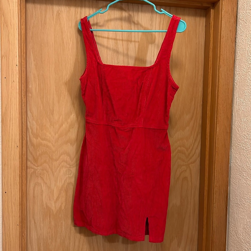 ASOS hot pink corduroy mini dress Size 10